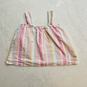 Calvin Klein Toddler Girl Size 5 Colorful Striped Tank